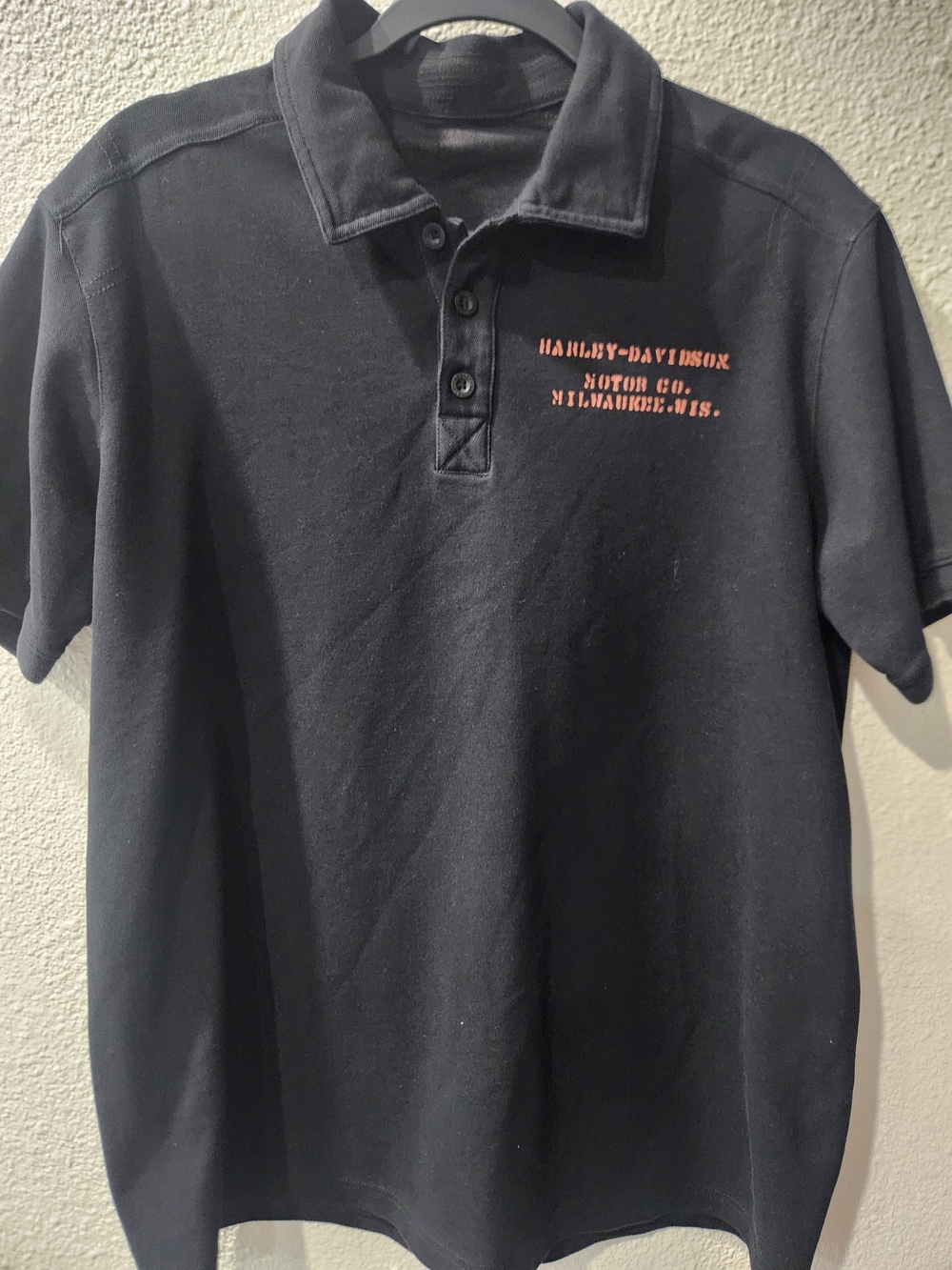 Harley-Davidson Mens 3 Button Polo